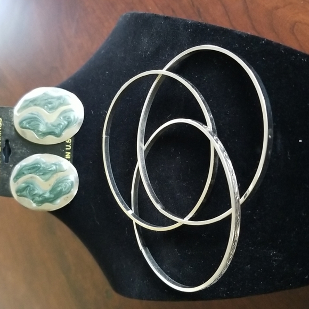 Earrings and Bangle Bracelets